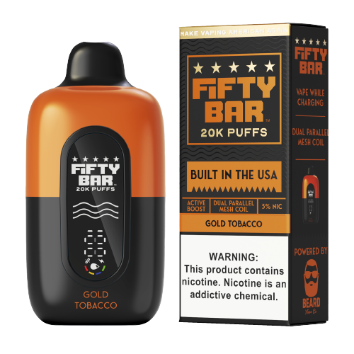 Fifty Bar - Disposable Vape (5% - 20K Puffs) - Box of 5 - TX COMPLIANT - MK Distro