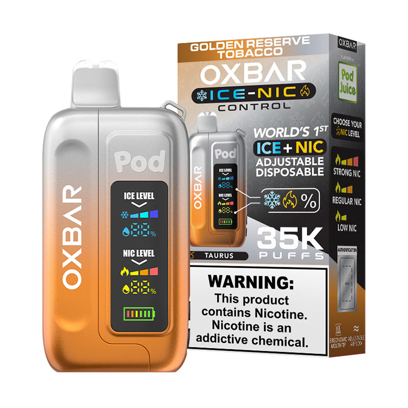 Oxbar x Pod Juice Ice-Nic Control - Disposable Vapes (5% - 35,000 Puffs) - Box of 5 - MK Distro