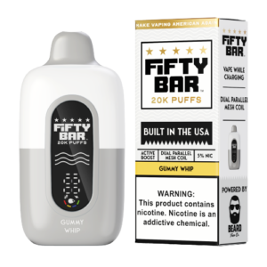 Fifty Bar 20K - Disposable Vape (5%) (Box of 5) - MK Distro