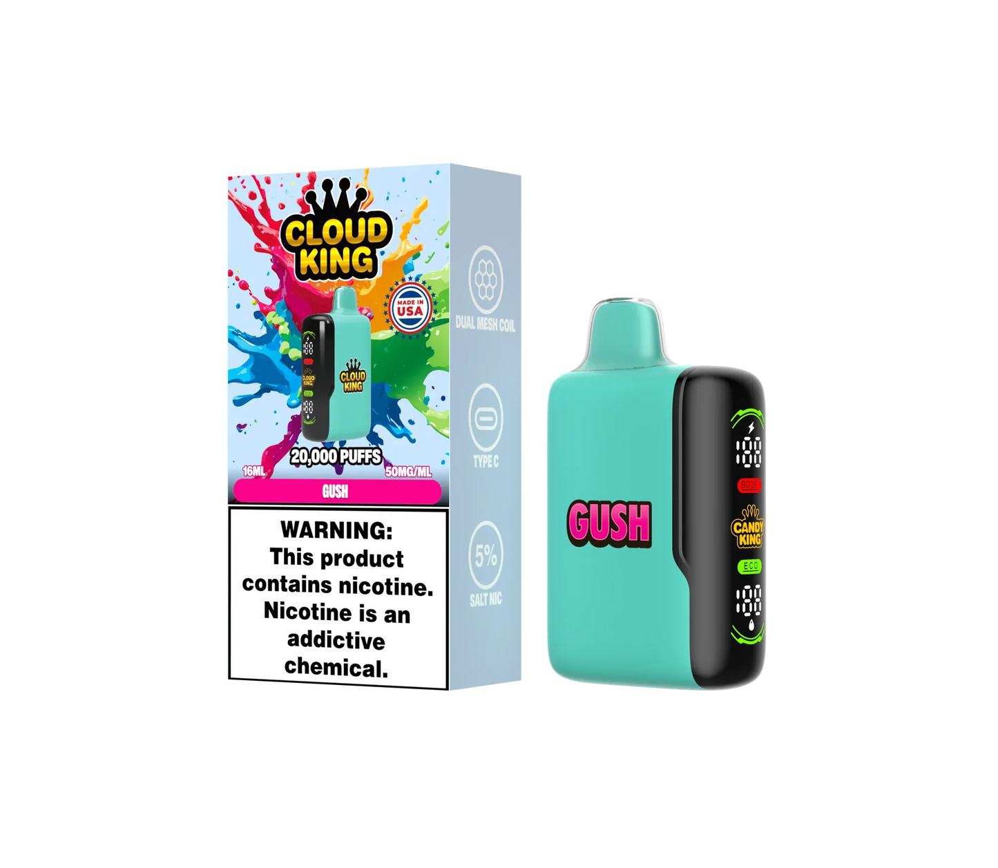 Cloud King CK 20K - Disposable Vape (5%) (Box of 5)