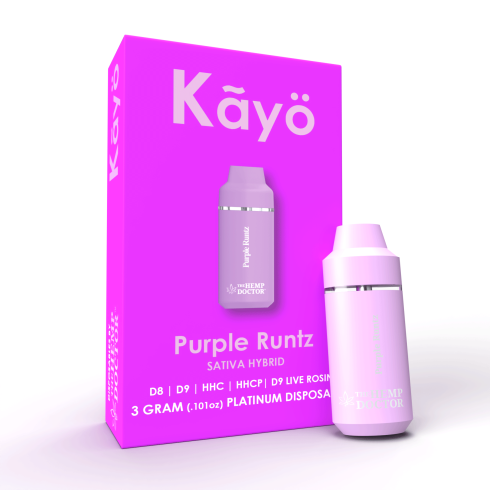 The Hemp Doctor - Kayo Live Resin (D8 + D9 + HHC + HHCP + D9 Live Rosin) - Hemp Disposables (3g x 5) - MK Distro