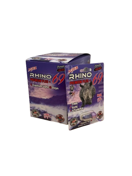 Rhino 69 (1000k) Pills - Energy & Enhancement (Display of 24) - MK Distro