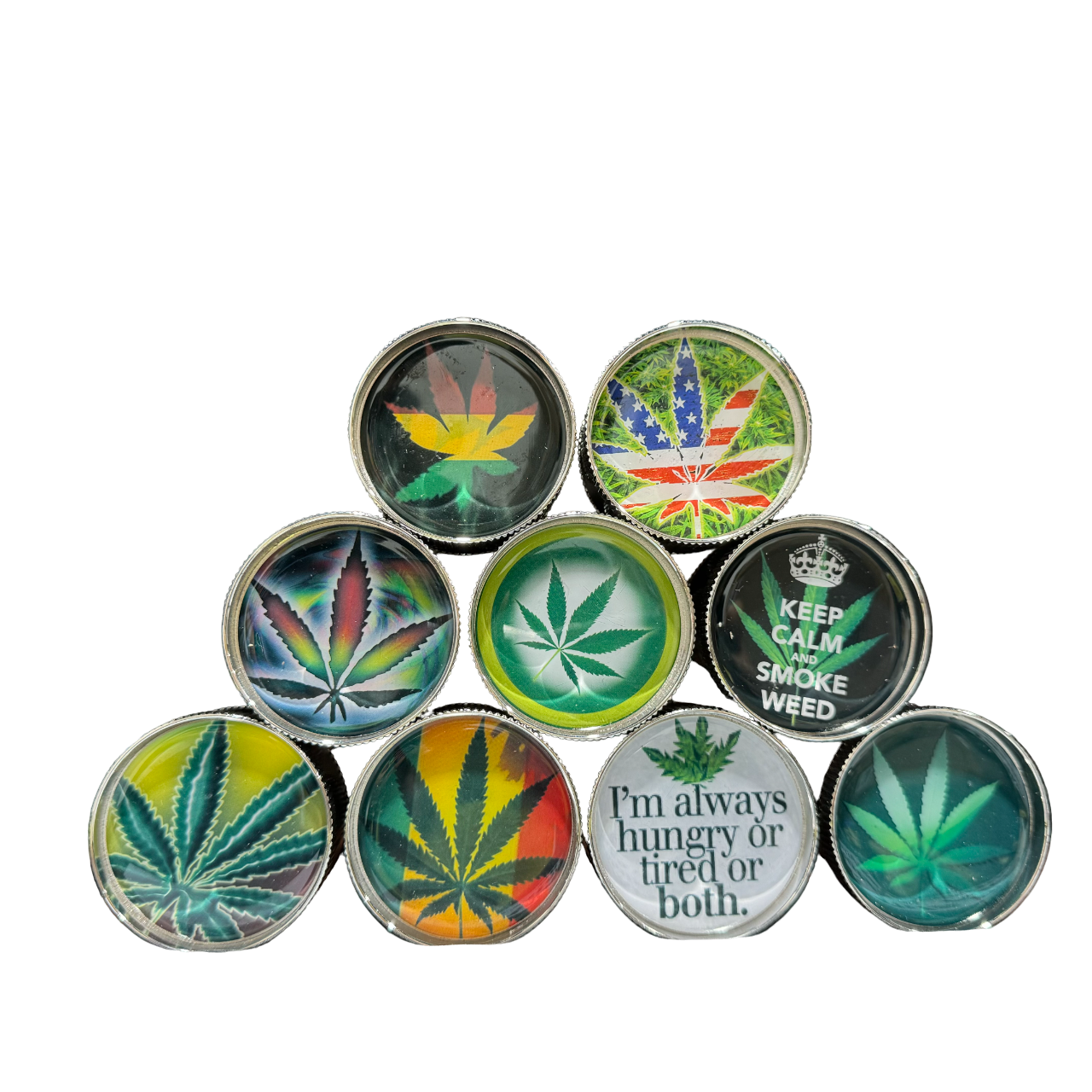 Diamond Shape - Weed Related - Metal Grinder (Single) - MK Distro