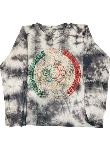 Hustle King - Aztec Calendar Design - Full Sleeve T-shirt