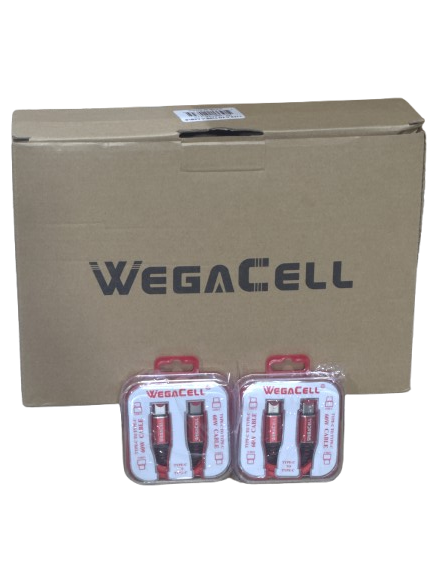 WegaCell - Type-C To Type-C Cable 60W (WL-106TYC-TYC) - Cell Phone Accessories (Box of 24) - MK Distro
