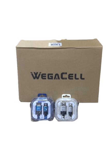 WegaCell - Iphone Cable 2.1A (WL-3CBL11-IPH) - Cell Phone Accessories (Box of 24) - MK Distro