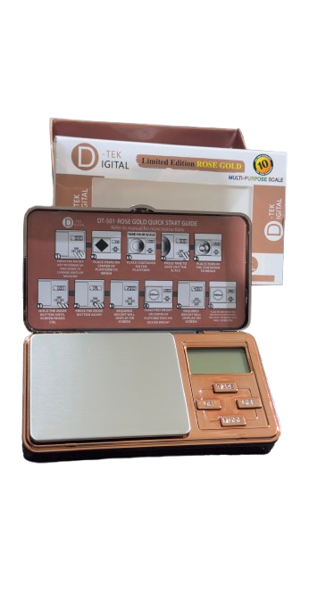 DTEK (DT LE501) Rose Gold Digital - Scales (500g x 0.01g) - MK Distro