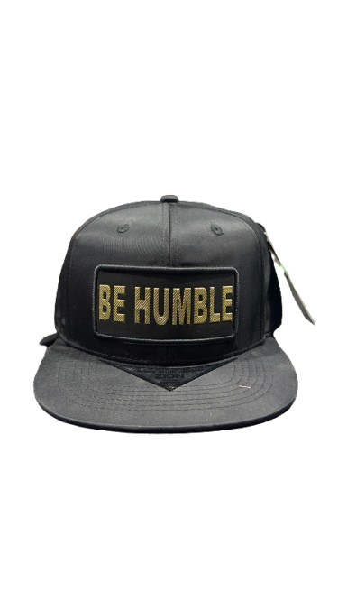 Adjustable (Solid Black) Be Humble - Baseball Hat - MK Distro