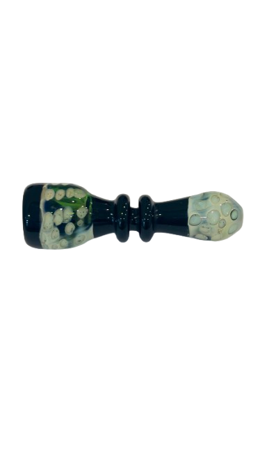 Dotted Two-Toned Glass Pipe Center Grip (VG49) – Hand Pipe - MK Distro