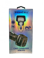 WegaCell - Quick Charge (PD Car Charger + QC3.0) - Electronics (36W Output) - MK Distro