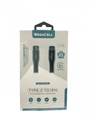 WegaCell - Fast Charge 8ft Data Cable (Type-C to IPH) - Electronics (20W Power Output) - MK Distro