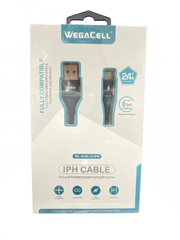 WegaCell - Fast Charge 8ft Data Cable (IPH Cable) - Electronics (2.4A Power Output) - MK Distro