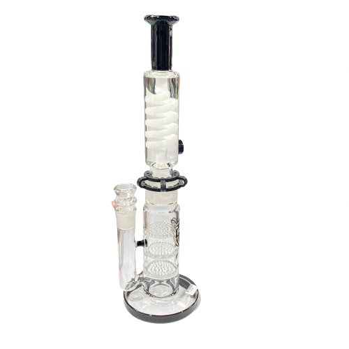 14.5" Waterpipe 3 Layer with Crystal Stair Design - PHX055 - MK Distro