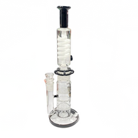 14.5" Waterpipe 3 Layer with Crystal Stair Design - PHX055 - MK Distro