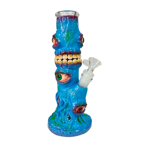 10" WaterPipe - Hand Painting Eye Monster Design (WPSH25) - MK Distro
