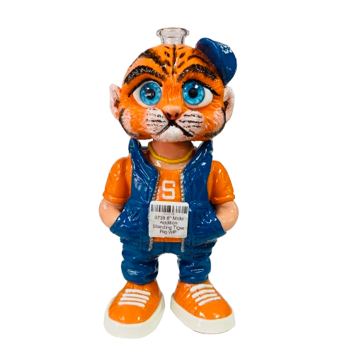 8" WaterPipe - Mold Addition Standing Tiger Rig (FW3738)