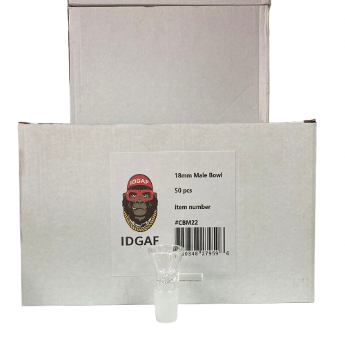 18mm Glass Bowls 50pk - MK Distro