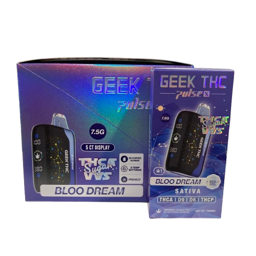 Geek THC Pulse X - Sugar VVS Blend (THCA + D9 + D6 + THCP) - Delta Disposables (7.5g) - MK Distro