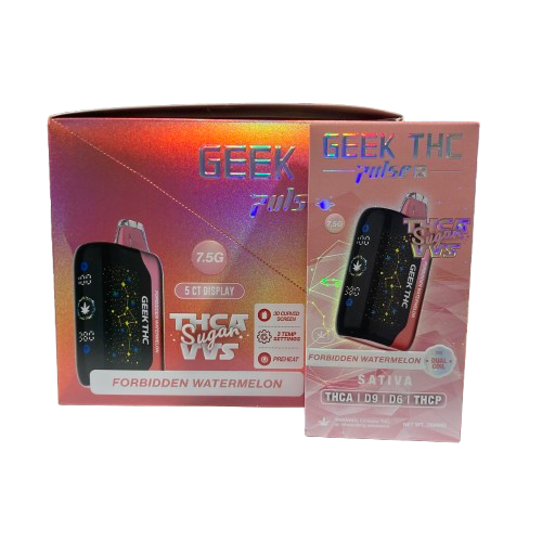 Geek THC Pulse X - Sugar VVS Blend (THCA + D9 + D6 + THCP) - Delta Disposables (7.5g) - MK Distro
