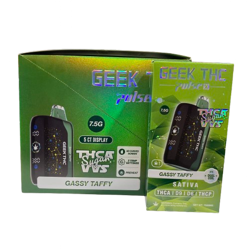 Geek THC Pulse X - Sugar VVS Blend (THCA + D9 + D6 + THCP) - Delta Disposables (7.5g) - MK Distro