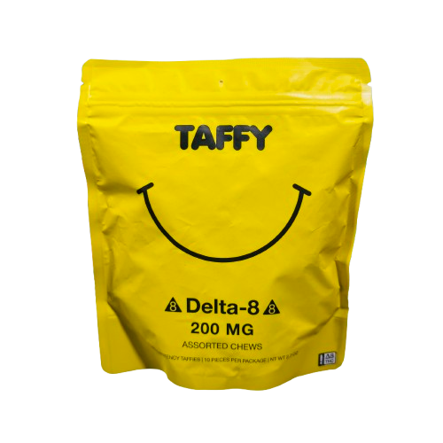 Taffy - (D8+ THC) Assorted -  Delta Gummies (20mg x 10 Gummies) - MK Distro