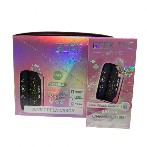 Geek THC Pulse X - Sugar VVS Blend (THCA + D9 + D6 + THCP) - Delta Disposables (7.5g) - MK Distro