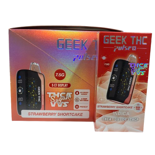 Geek THC Pulse X - Sugar VVS Blend (THCA + D9 + D6 + THCP) - Delta Disposables (7.5g) - MK Distro