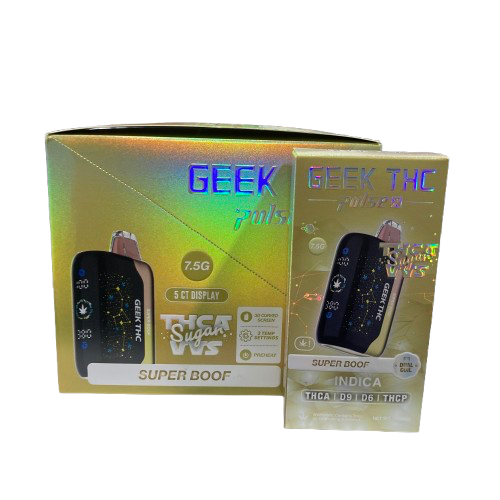 Geek THC Pulse X - Sugar VVS Blend (THCA + D9 + D6 + THCP) - Delta Disposables (7.5g) - MK Distro