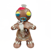 11.5" WaterPipe - GingerBread Man Design (WH448)