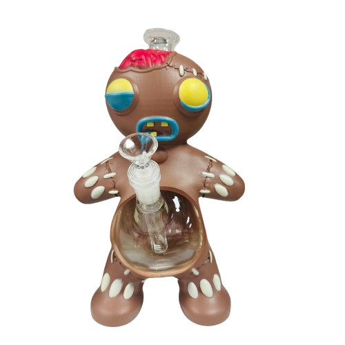 11.5" WaterPipe - GingerBread Man Design (WH448)