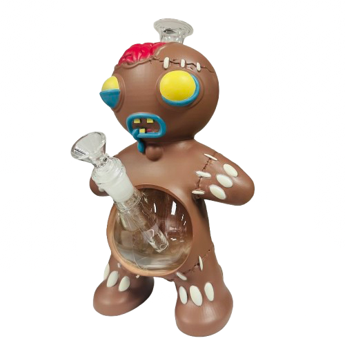 11.5" WaterPipe - GingerBread Man Design (WH448)