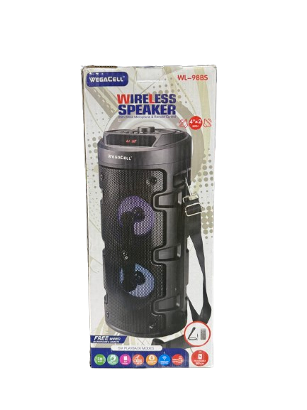WegaCell Wireless Speaker W/Microphone&Remote (WL-98BS) - Electronics
