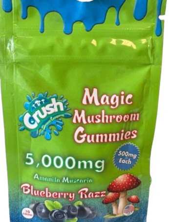 Crush Magic Mushrooms - Nootropic Gummies (500mg) (10ct)