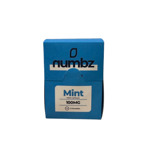 Numbz - Kratom leaf Extract Chewables  100mg - (2 Chewables x 20) - MK Distro