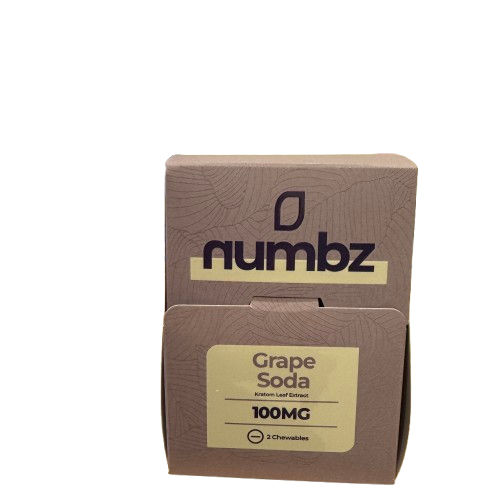 Numbz - Kratom leaf Extract Chewables  100mg - (2 Chewables x 20) - MK Distro