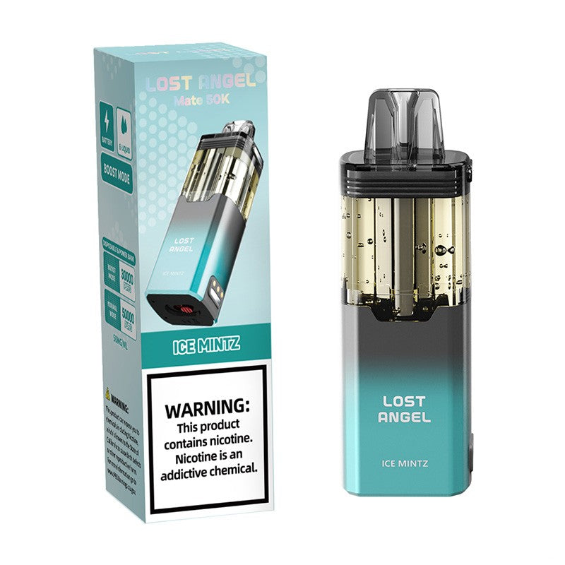 Lost Angel Mate - BUILT IN USA Disposable Pod (5% - 50,000 Puffs) - Box of 5 (TEXAS COMPLIANT)