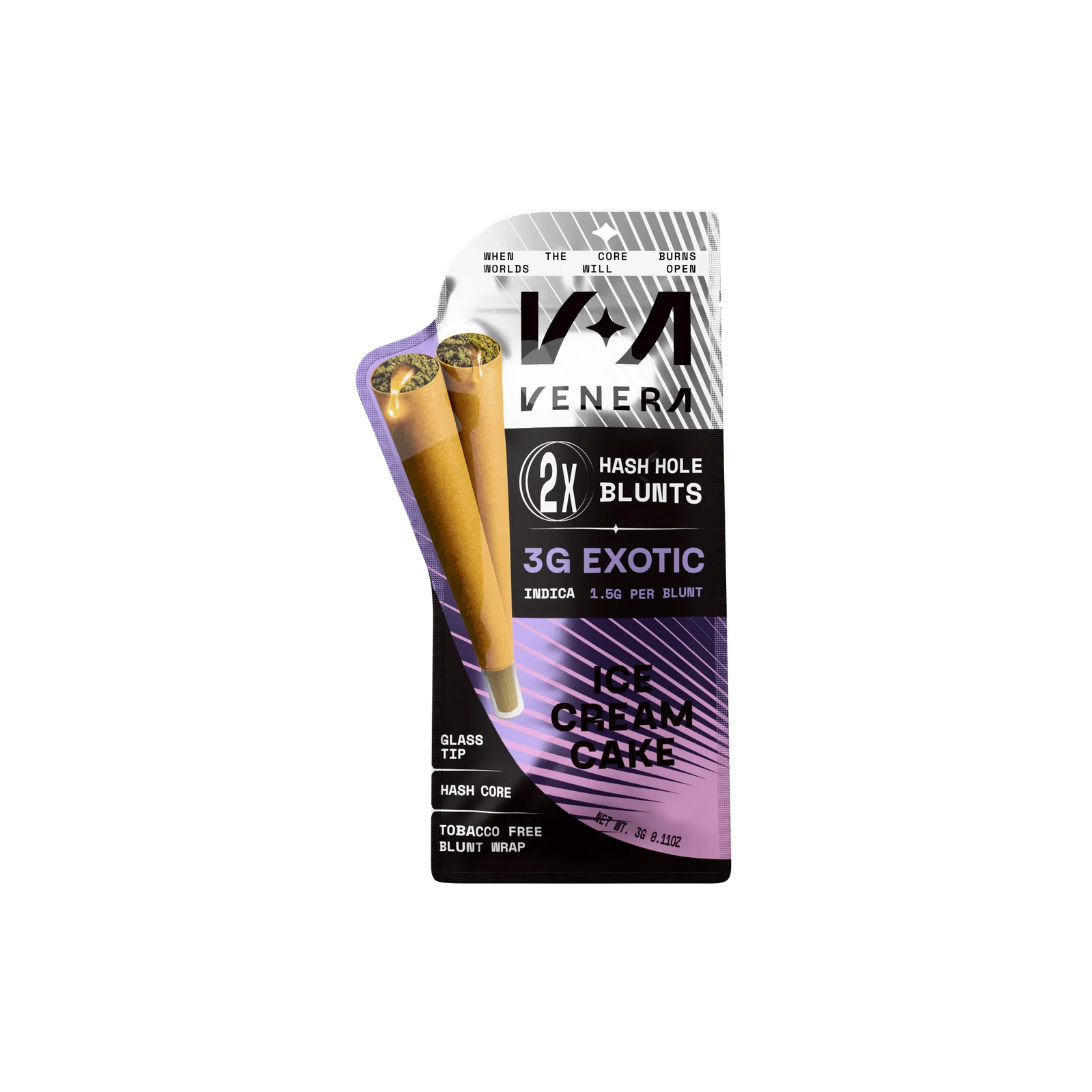 Venera - Exotic Hash Hole Blunts - Hemp Pre-Rolls (3g x 10) - MK Distro