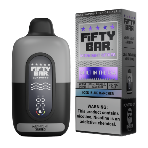 Fifty Bar V2 20K - Disposable Vape (5%) (Box of 5) - Midnight Series