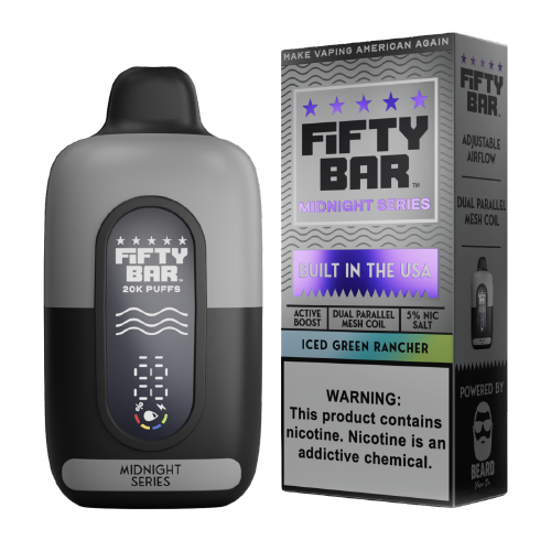Fifty Bar V2 20K - Disposable Vape (5%) (Box of 5) - Midnight Series