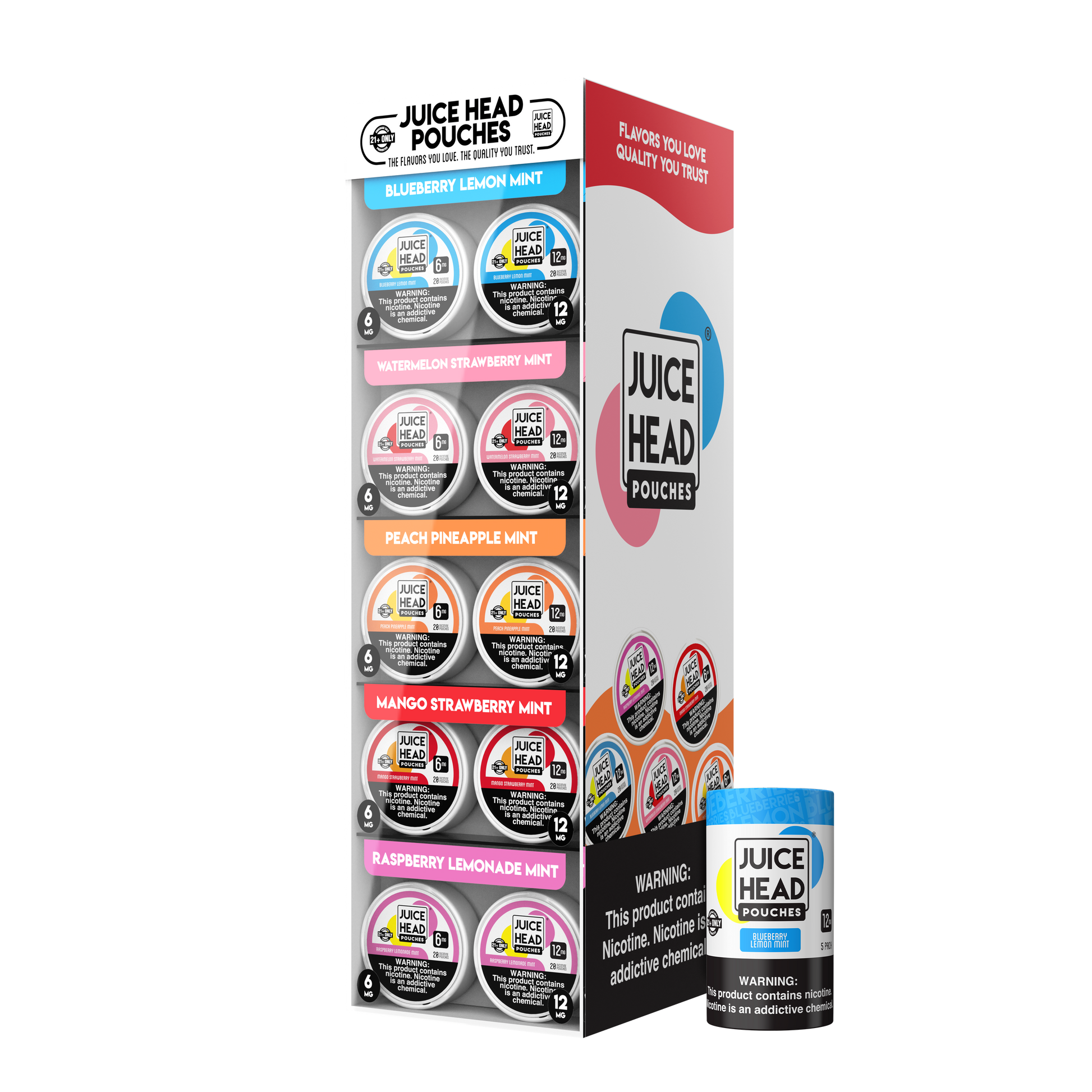 Juice Head - Nicotine Pouches Filled Display - MK Distro