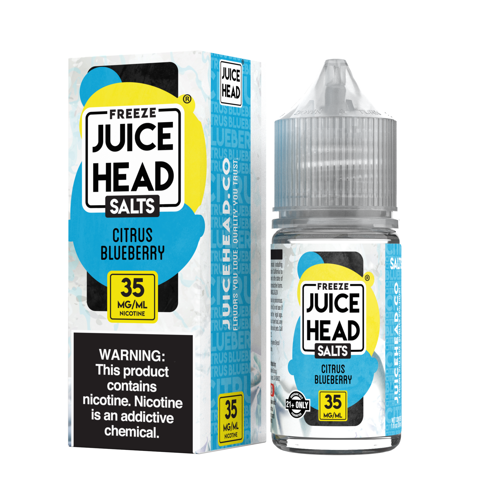 Juice Head Salts - Salt Nic Premium E-Liquid (30mL) - MK Distro