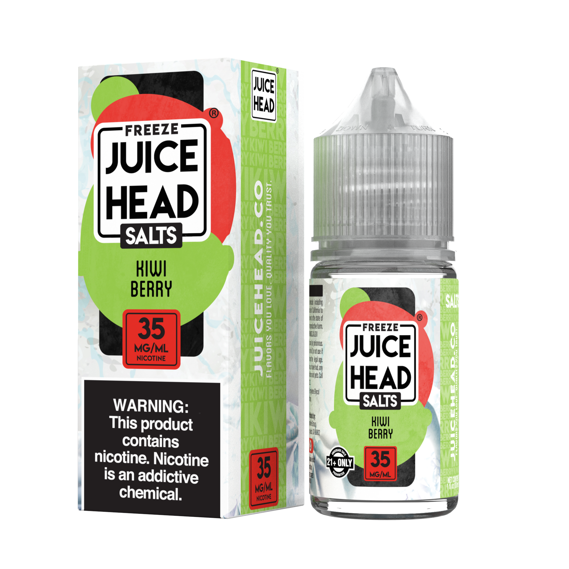 Juice Head Salts - Salt Nic Premium E-Liquid (30mL) - MK Distro
