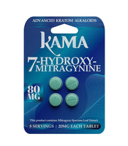 Kama - 7-Hydroxymitragynine Tablets (20mg x 4ct) - Kratom Capsules (Single) - MK Distro