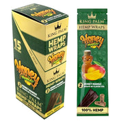 King Palm - 1.5gm Slim Hemp Wraps with Tips - Blunt/Hemp Wraps(15 Pack x 2 Wraps) - MK Distro