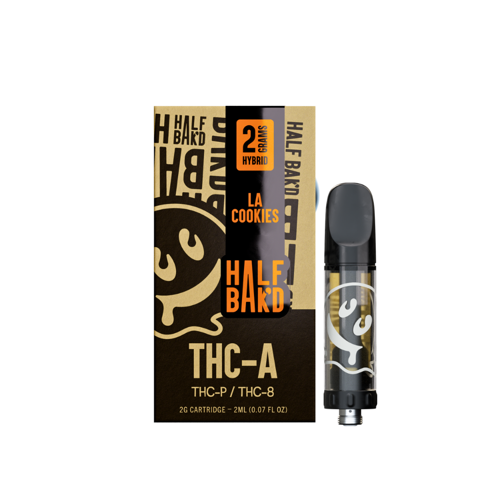 Half Bak'd - THC-A Cartridges - Hemp Cartridges (2g x 5) - MK Distro