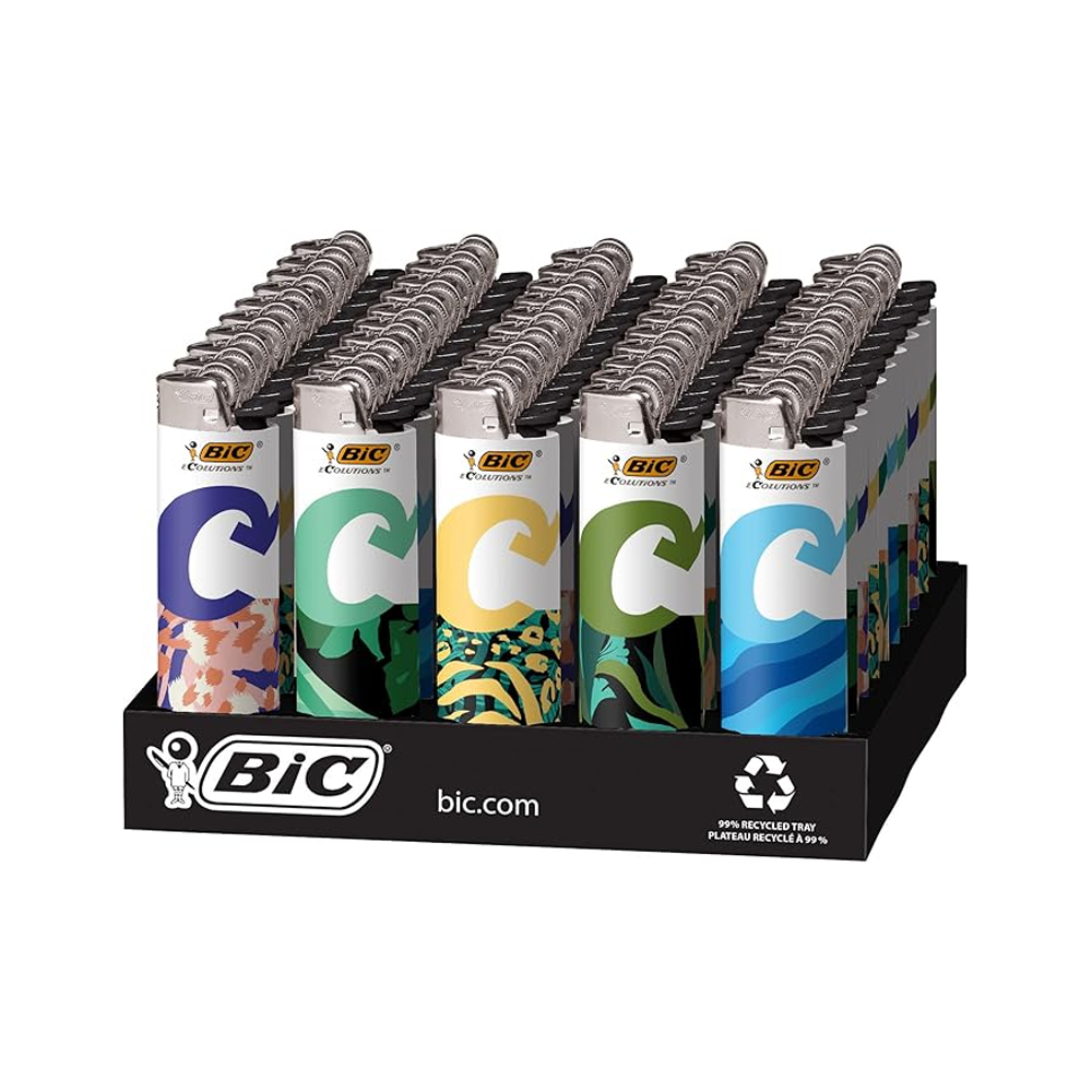 BiC Pocket Lighters - Refillable Lighters (Display of 50)