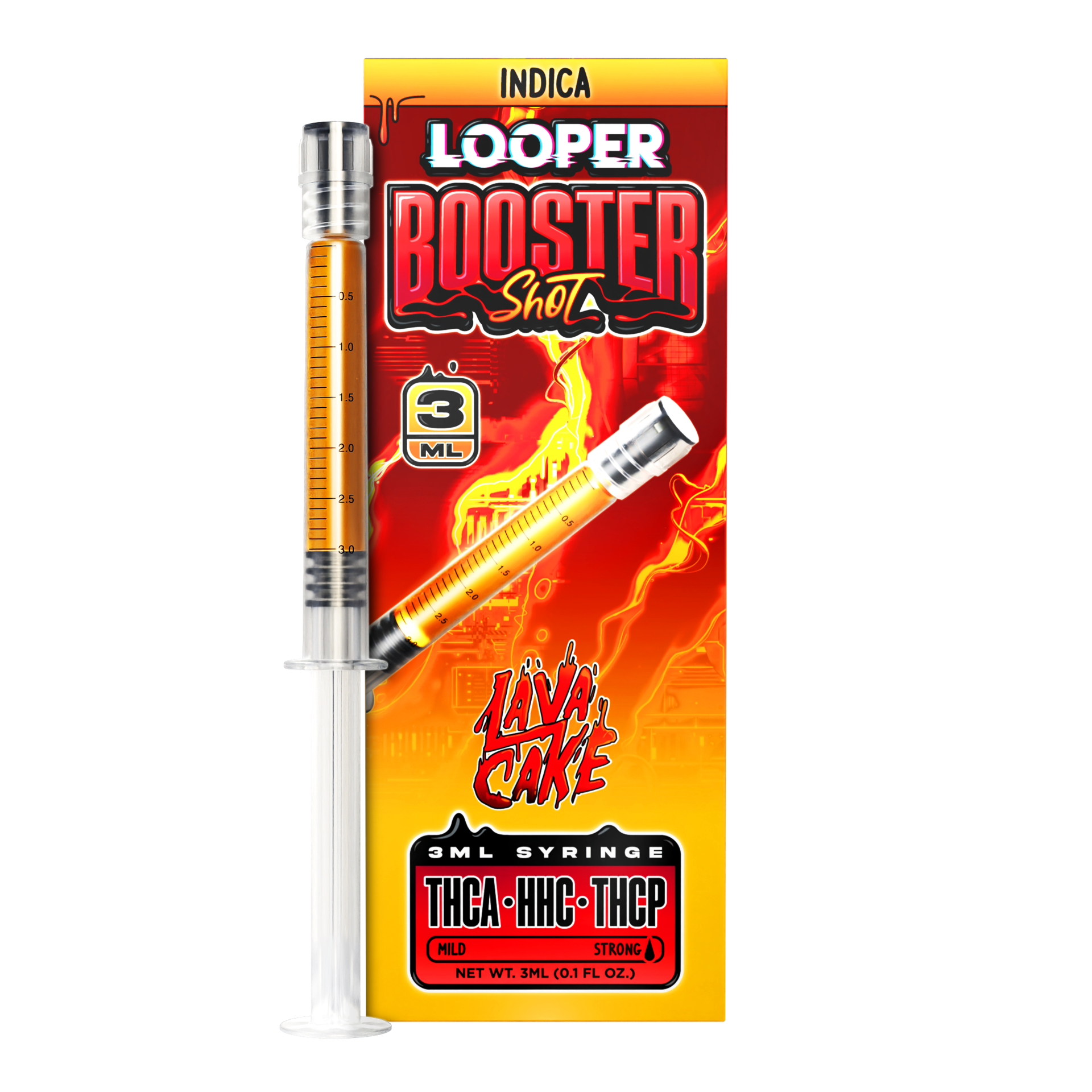 Looper Booster Shot Syringe (THC-A + THC-P + HHC ) - Hemp Drinks & Shots (3ml) (Single)