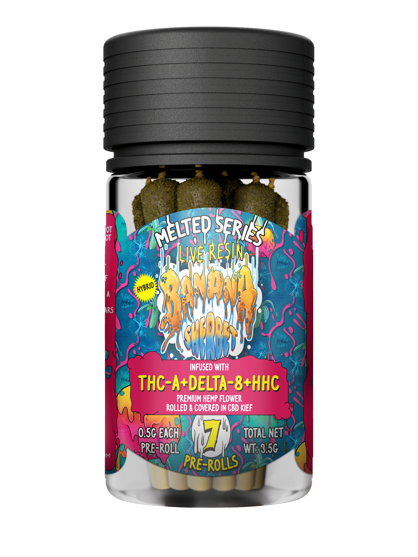 Looper Melted Series - Infused 0.5g Pre-Rolls (6 x 3.5g Jars) - MK Distro