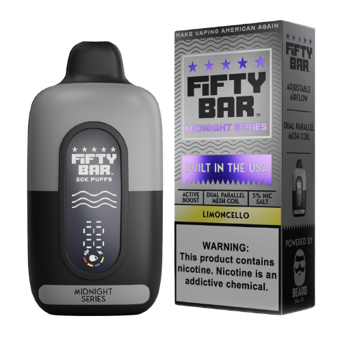 Fifty Bar V2 20K - Disposable Vape (5%) (Box of 5) - Midnight Series