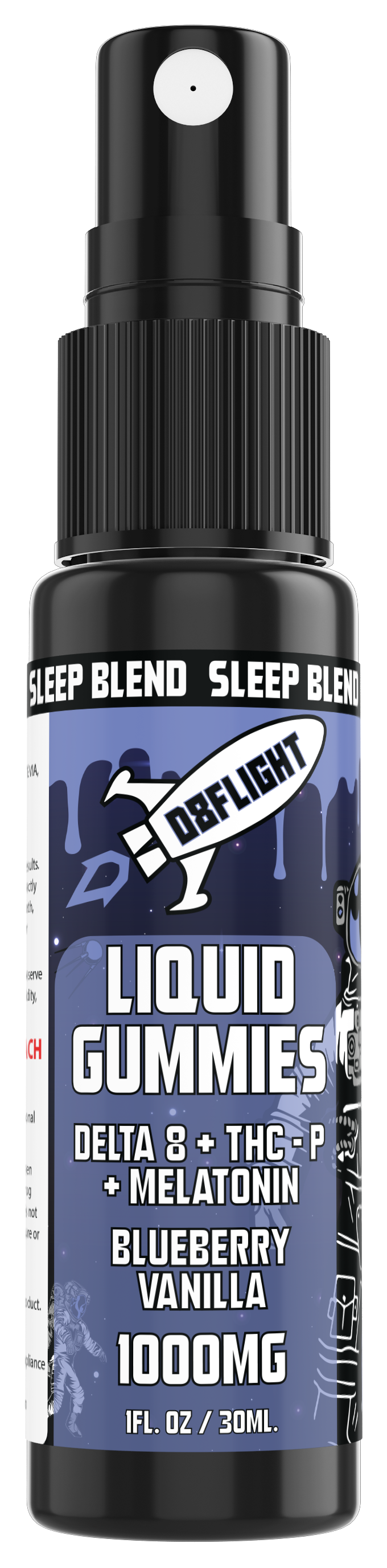 D8Flight - Liquid Gummies Single (1000mg × 30mL) - MK Distro